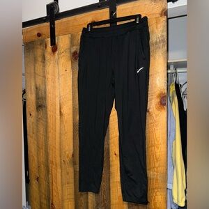 Nike Black Joggers with White Reflective Swoosh